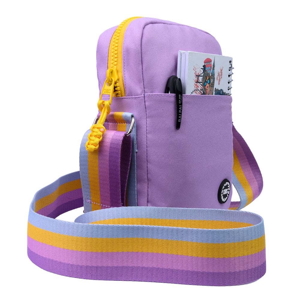 Lilac/Yellow Cross Body Bag