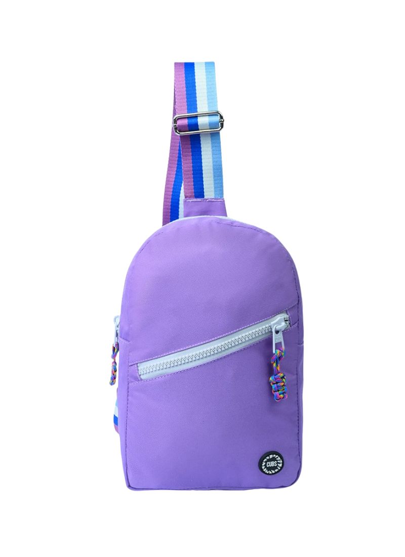 Lilac/grey Sling Front Zipper