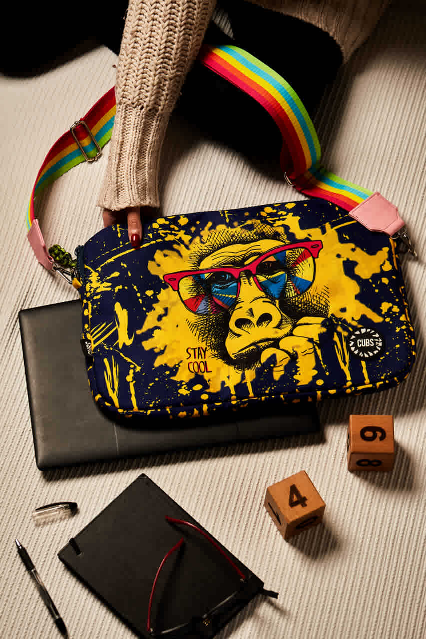 Grumpy Monkey Laptop Bag With Strap 13 Inch