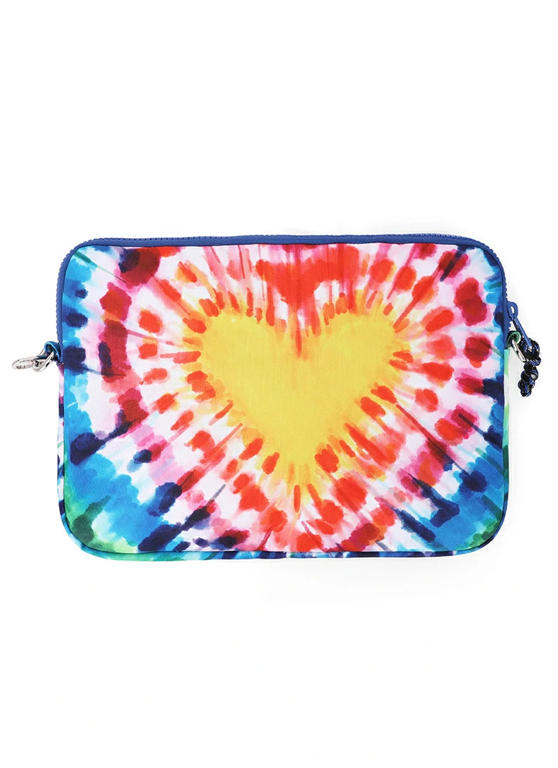 My Heart Is Tie Dye Laptop Bag With Strap 15 Inch