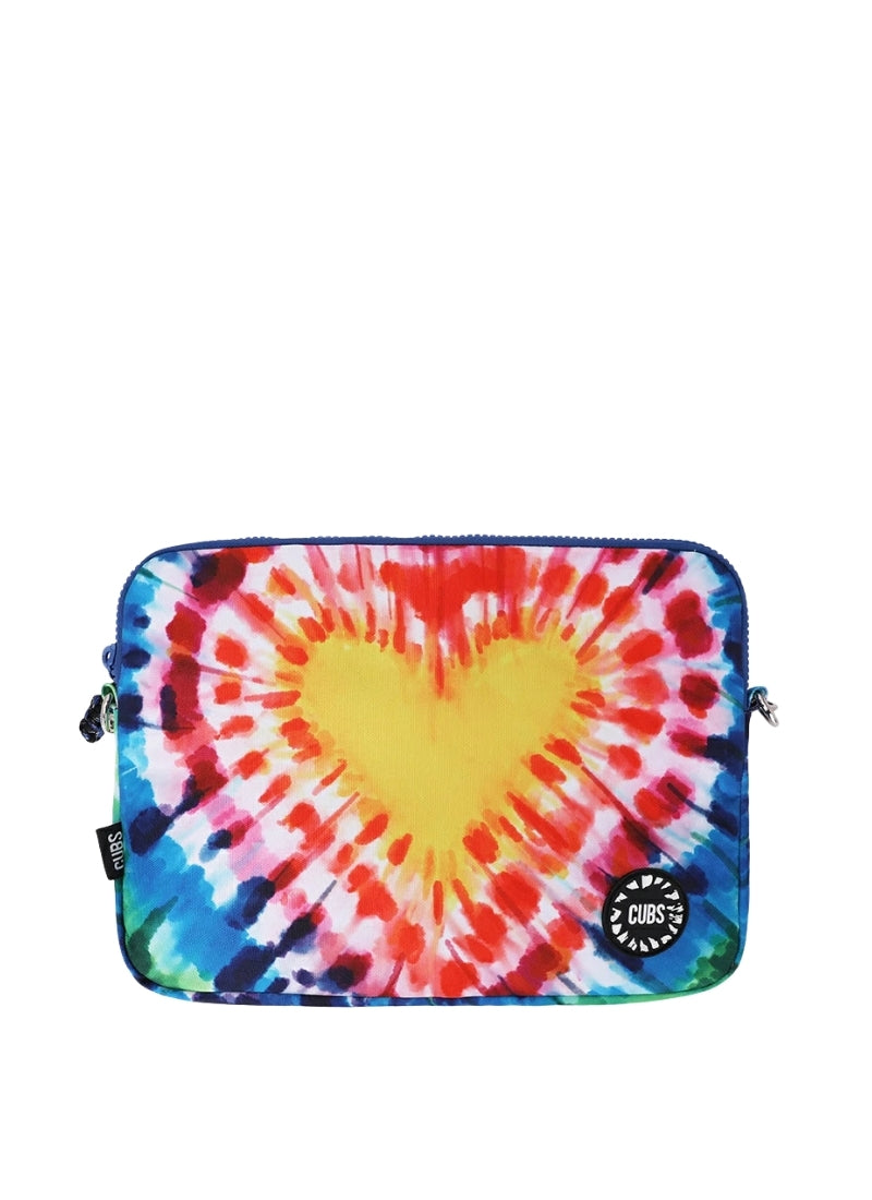 My Heart Is Tie Dye Laptop Bag With Strap 15 Inch