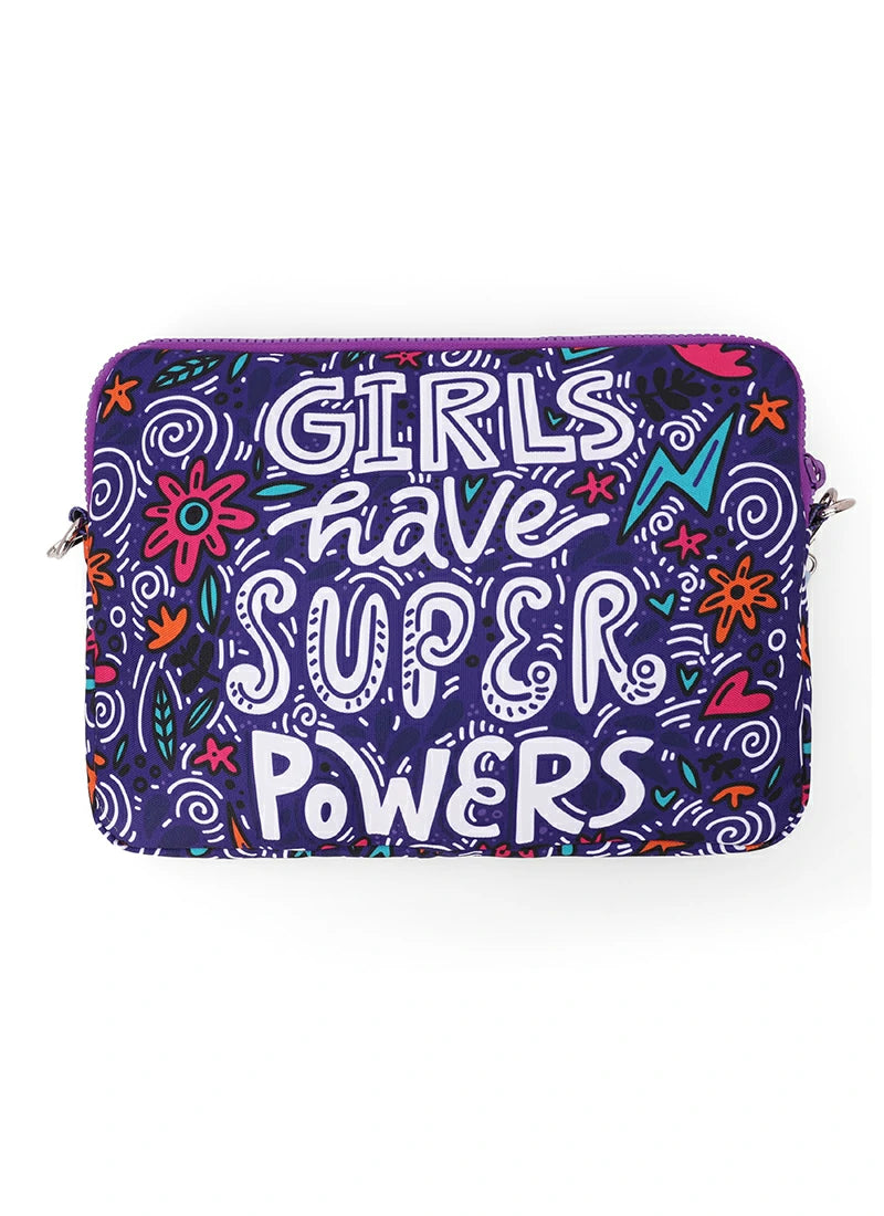 Girls Have Super Powers Laptop Bag With Strap 15 Inch