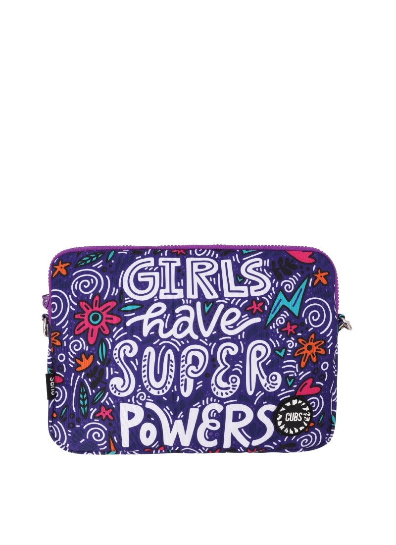 Girls Have Super Powers Laptop Bag With Strap 15 Inch