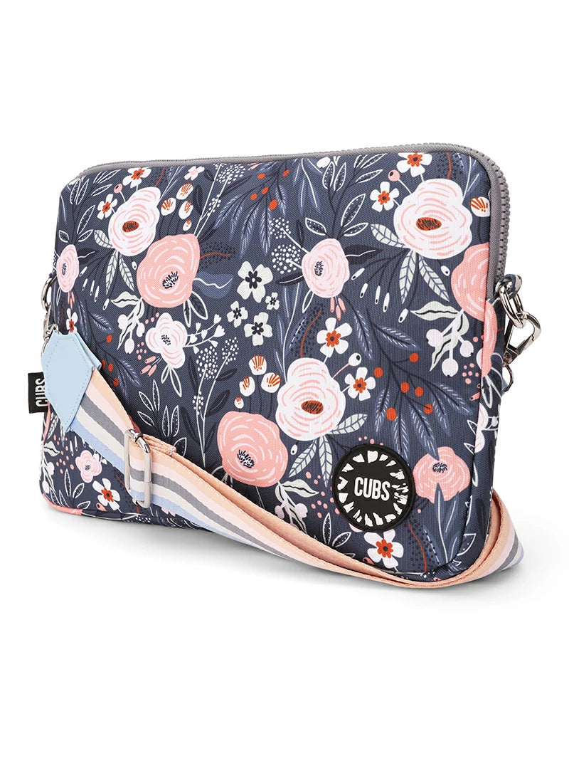 Blooming Flowers Rose Laptop Bag With Strap 13 Inch