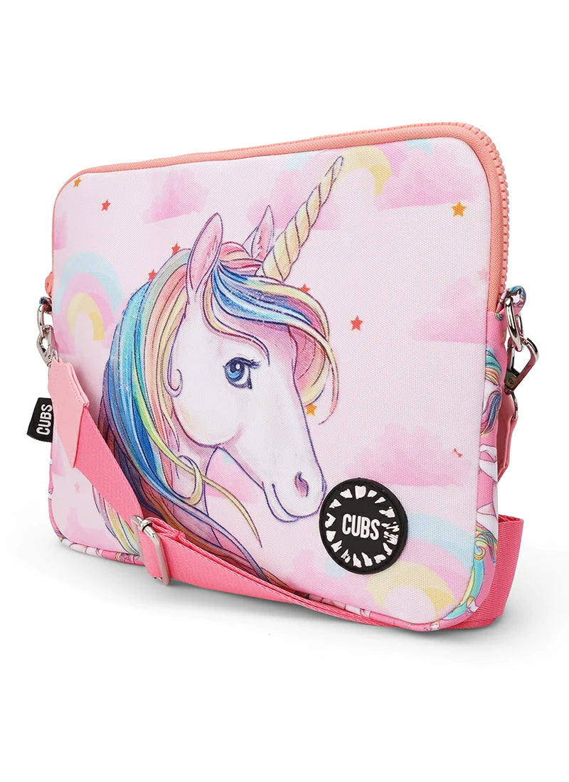 Rainbow Unicorn Laptop Bag With Strap 13 Inch