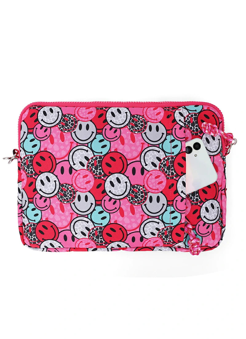 Pink Smiles Laptop Bag With Strap 15 Inch