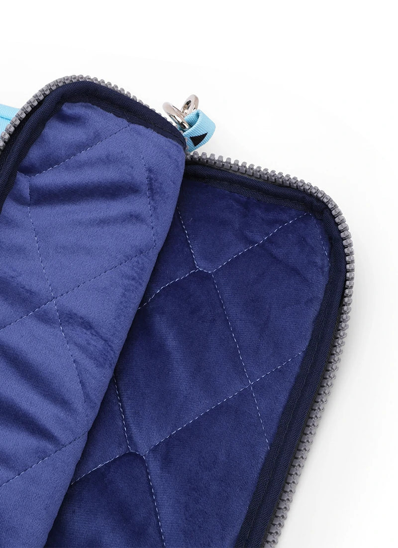 Electric Shock Baby Blue Laptop Bag with strap 15 Inch