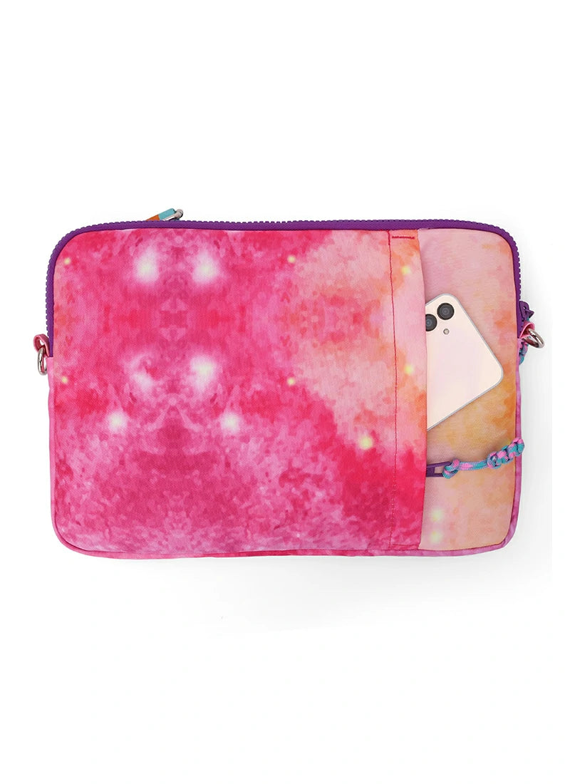 Pink Galaxy  Laptop Bag with strap 15 Inch