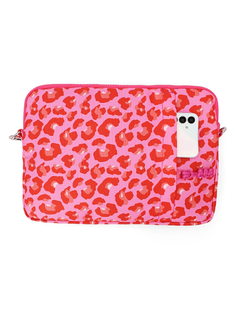 Summer Vibes Leopard Laptop Bag With Strap 13 Inch