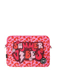 Summer Vibes Leopard Laptop Bag With Strap 15 Inch