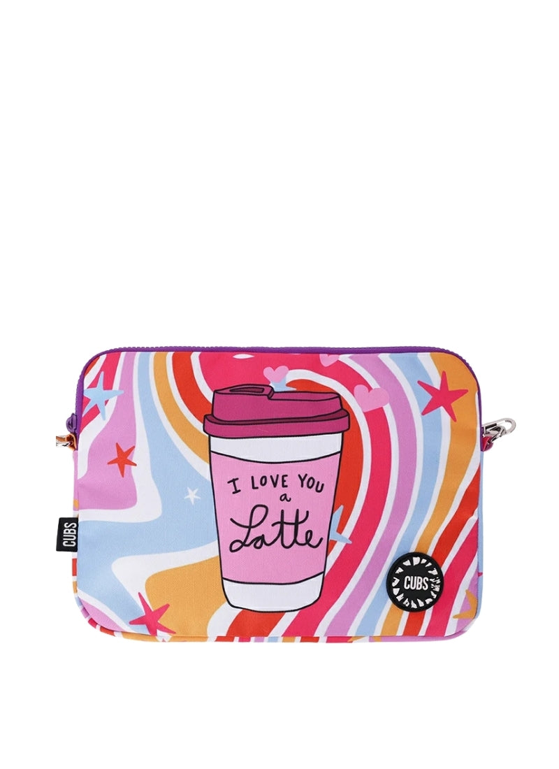 I Love You A Latte Laptop Bag With Strap 15 Inch