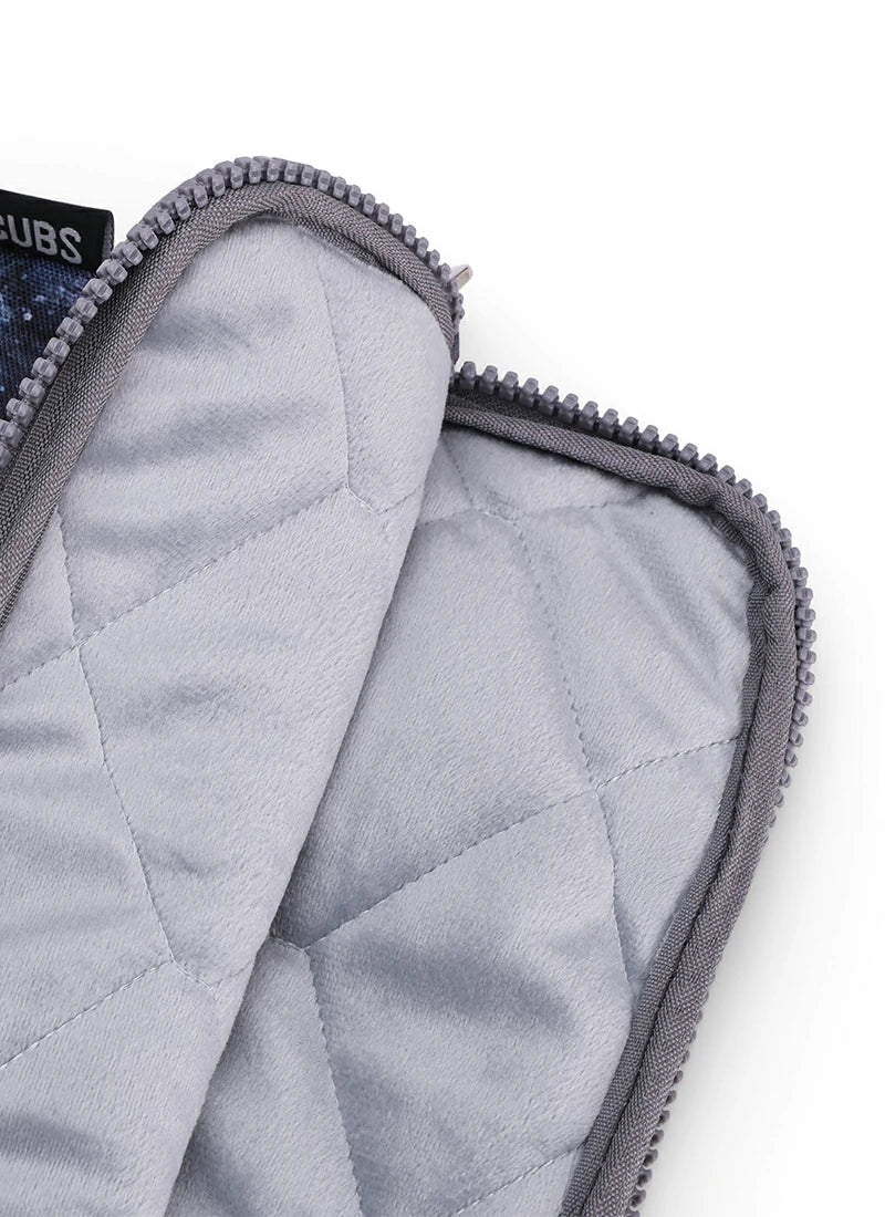 Grey Galaxy Laptop Bag With Strap 13 Inch
