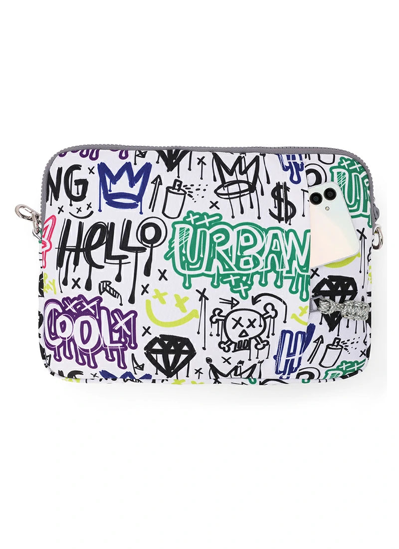 Cool King Graffiti Laptop Bag With Strap 15 Inch