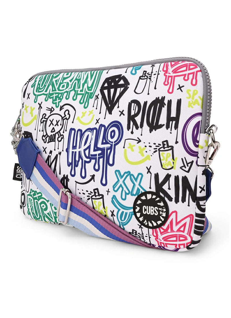 Cool King Graffiti Laptop Bag With Strap 15 Inch