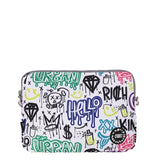 حقيبة لابتوب "Cool King Graffiti" مع حزام مقاس 15 بوصة
