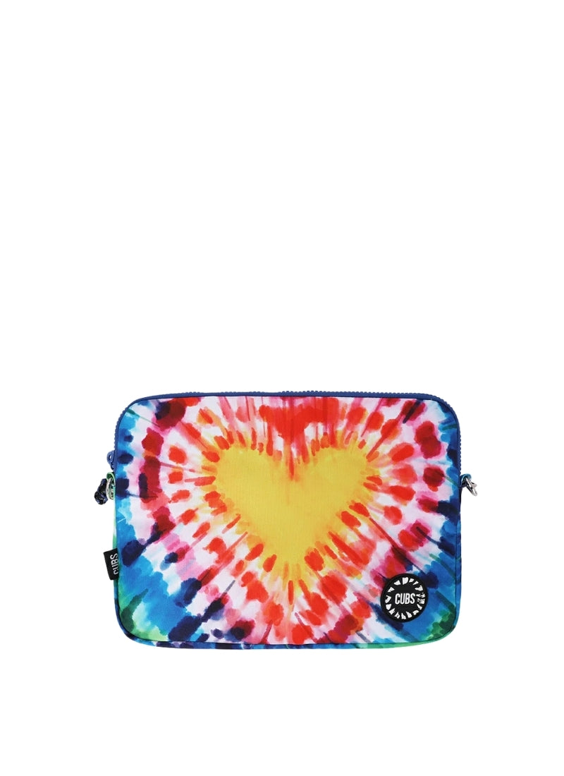 My Heart Is Tie Dye Laptop Bag With Strap 13 Inch