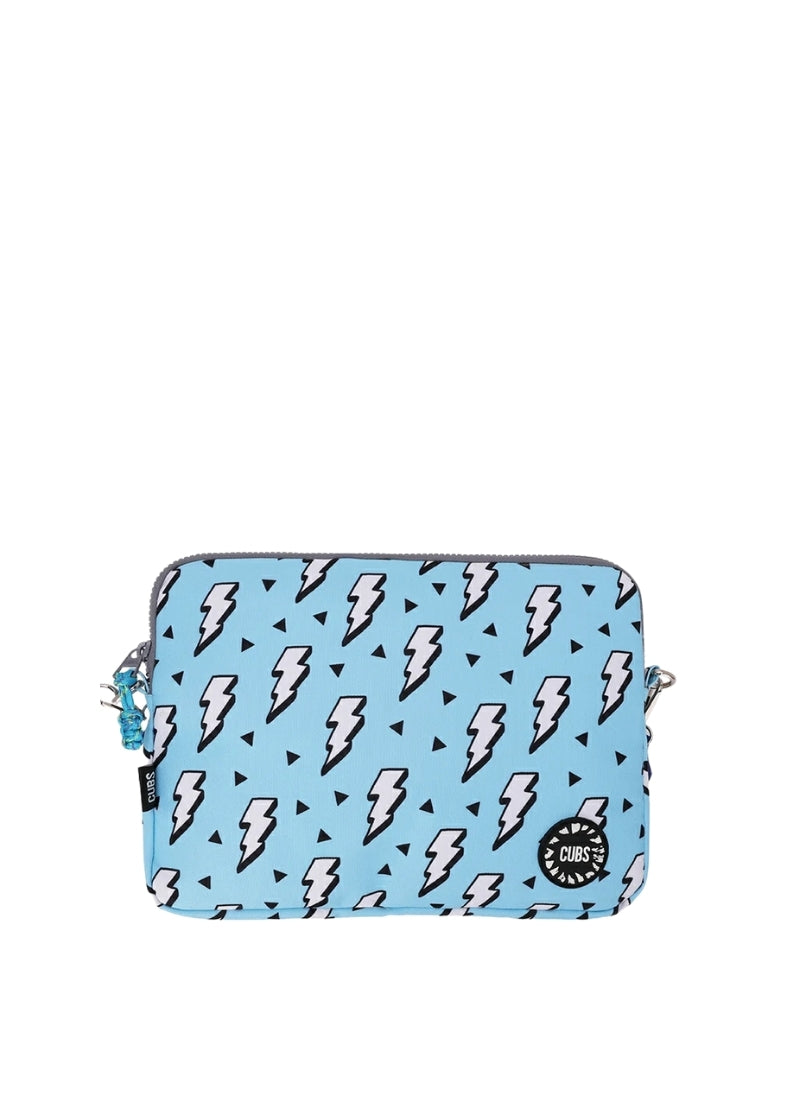 Electric Shock Baby Blue Laptop Bag with strap 13 Inch