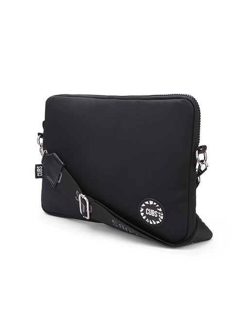 All Black Laptop Bag With Strap 15 Inch