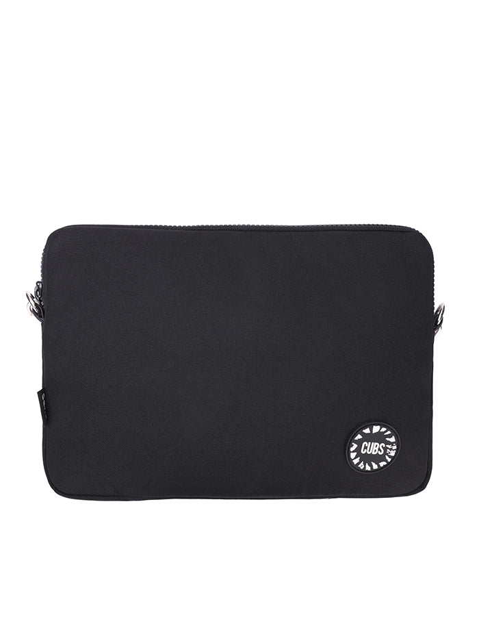 All Black Laptop Bag With Strap 15 Inch