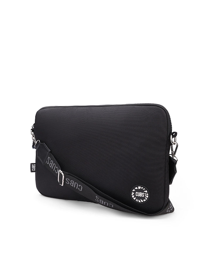 All Black Laptop Bag With Strap 13 Inch