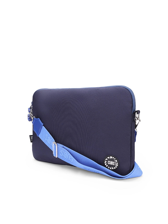 All Navy Laptop Bag with strap 13 Inch