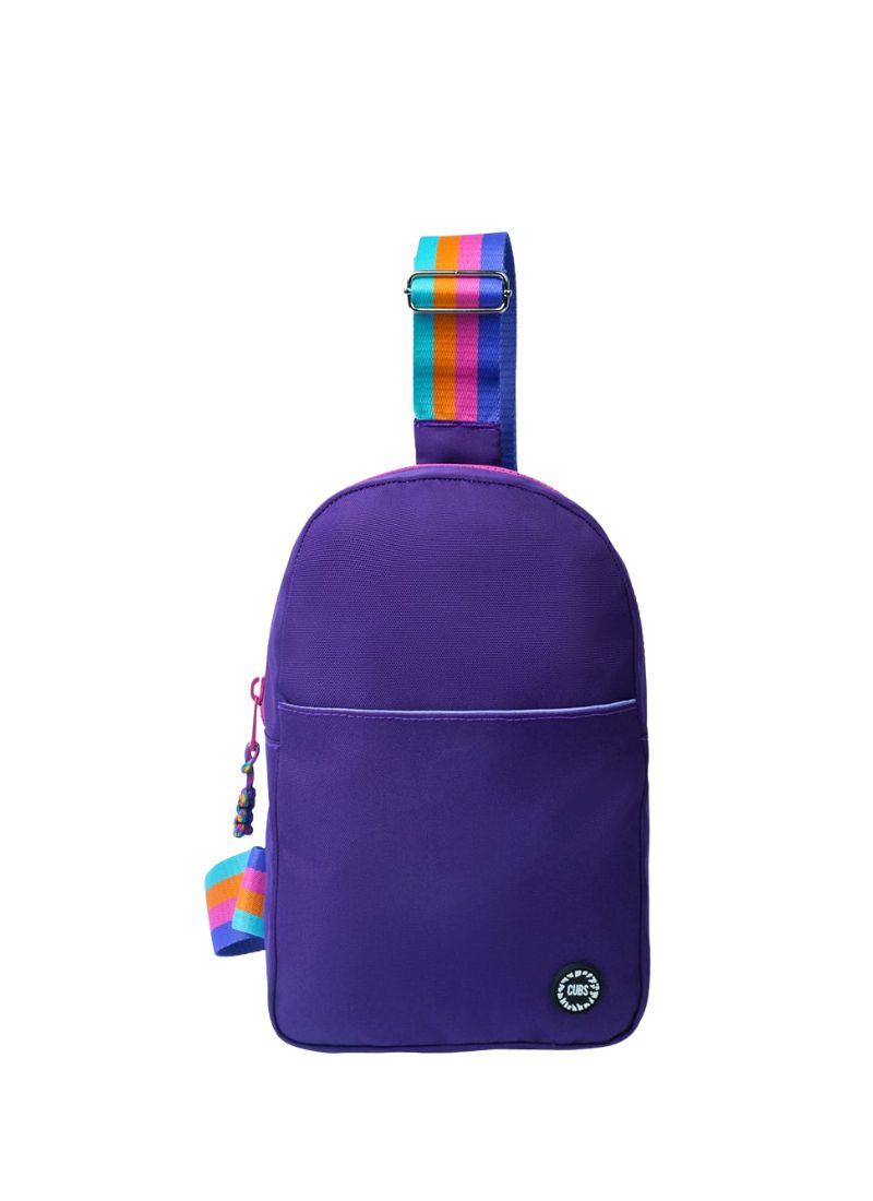 Purple Sling Bag Front Pocket
