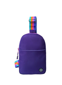 Purple Sling Bag Front Pocket