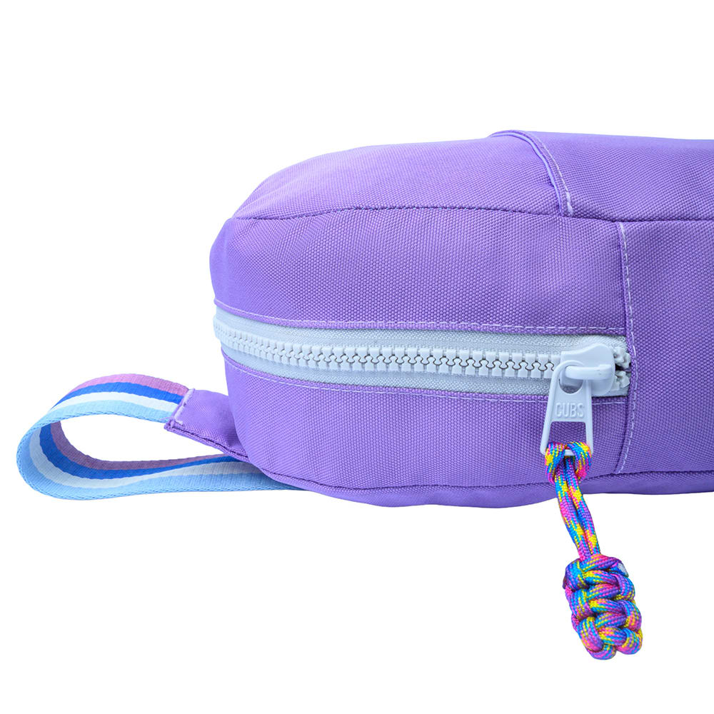 Lilac/grey Sling Bag Front Pocket