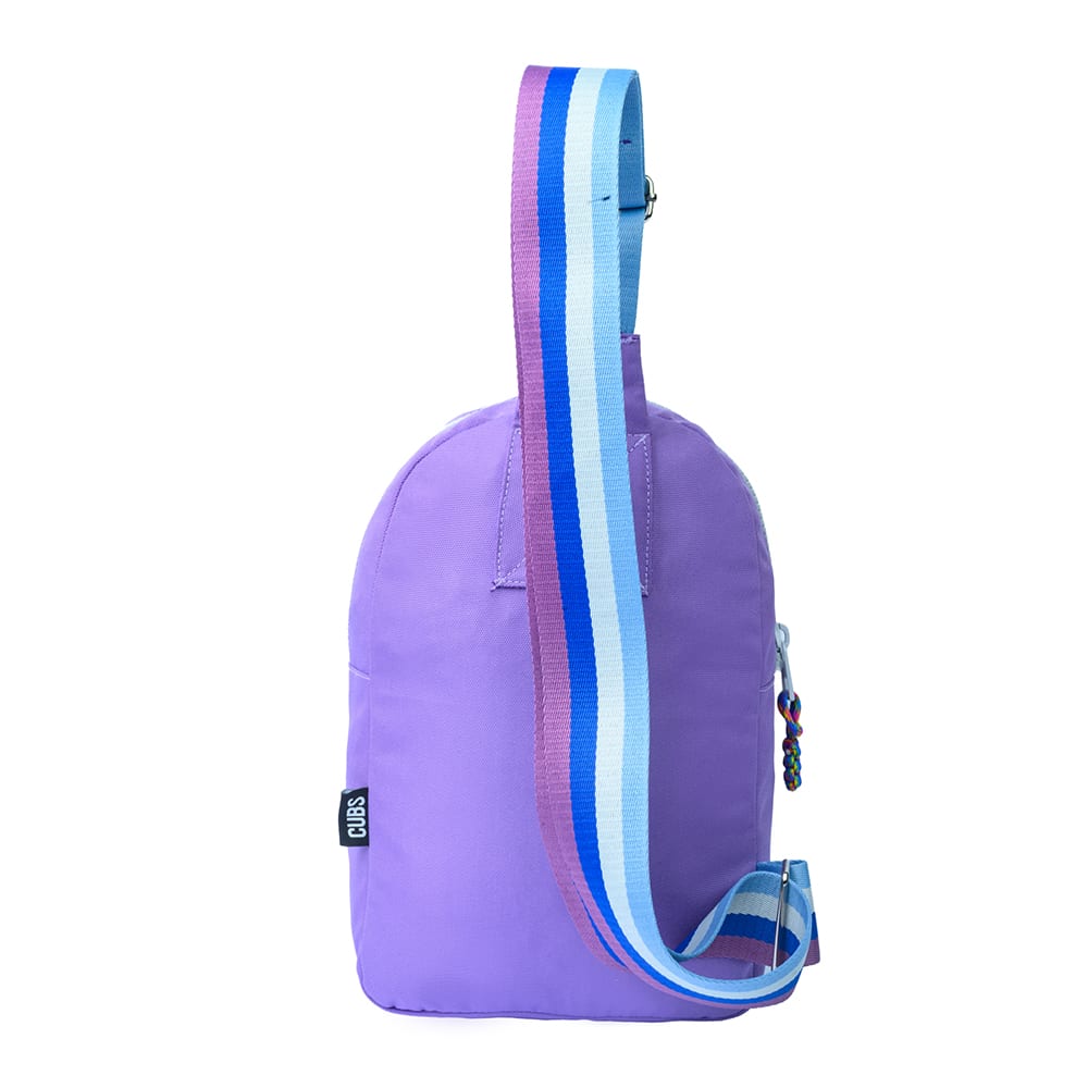 Lilac/grey Sling Bag Front Pocket