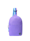 Lilac/grey Sling Bag Front Pocket