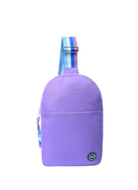 Lilac/grey Sling Bag Front Pocket