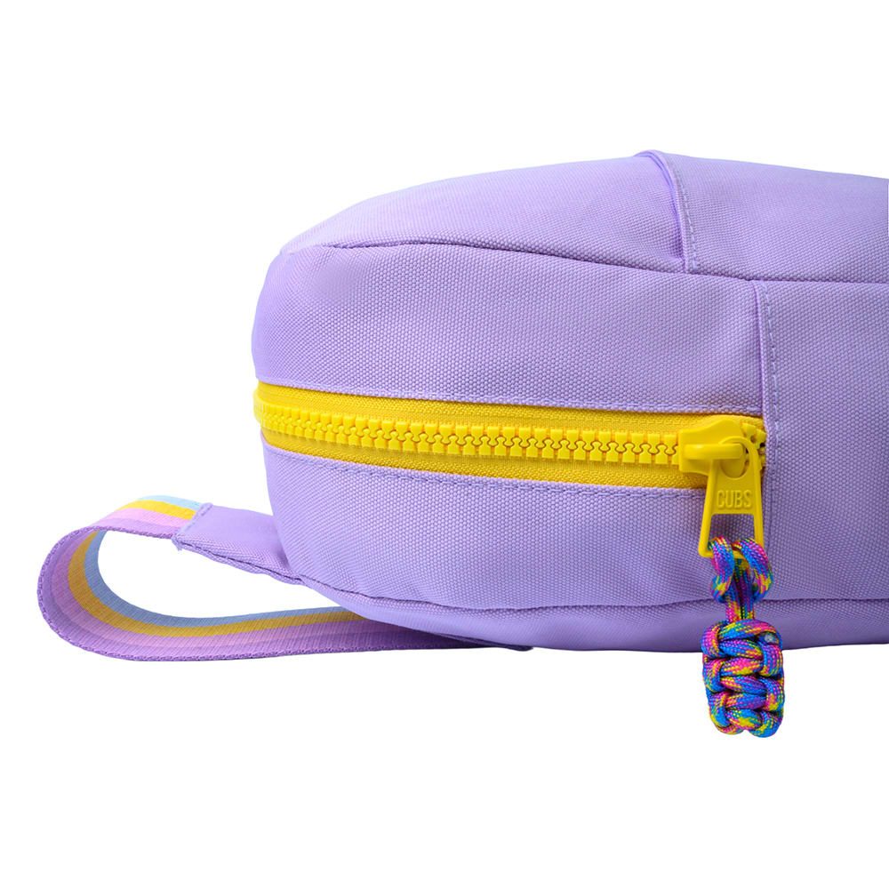 Lilac/yellow Sling Bag Front Pocket