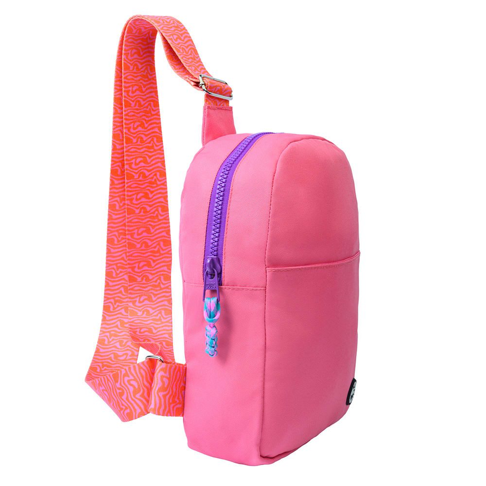 Pink Sling Bag Front Pocket