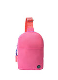 Pink Sling Bag Front Pocket