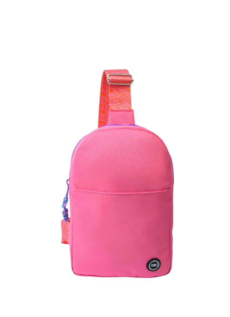 Pink Sling Bag Front Pocket