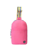 Pink/Black Sling Bag Front Pocket