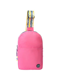 Pink/Black Sling Bag Front Pocket