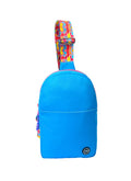 Blue/Fuchia Sling Bag Front Pocket
