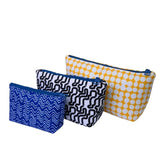 Blue Black and Yellow Box Make Up Sets Makeup Bag