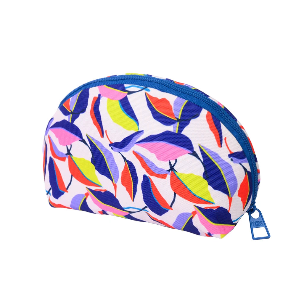 Retro Flowers Make-Up Round Bags