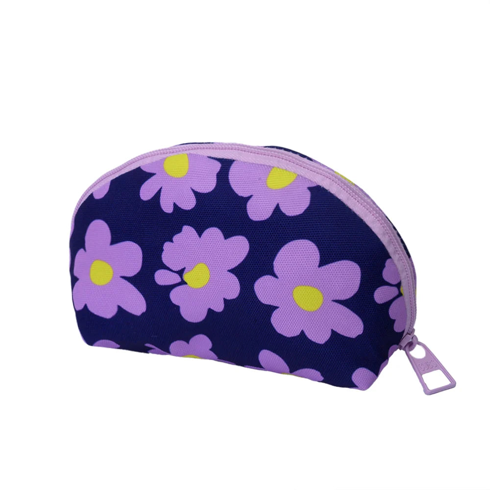 Lilac & Yellow Make-Up Round Bags