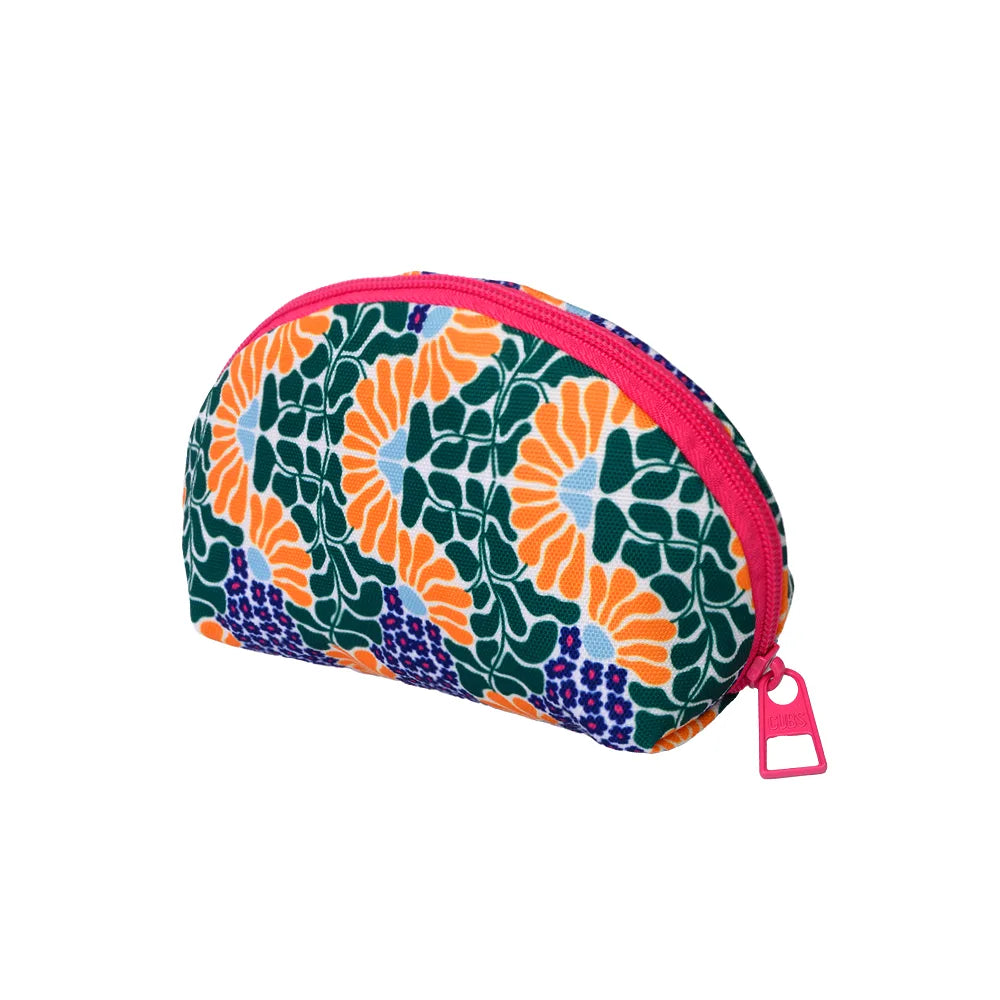 Happy Flowers Make-Up Round Bags