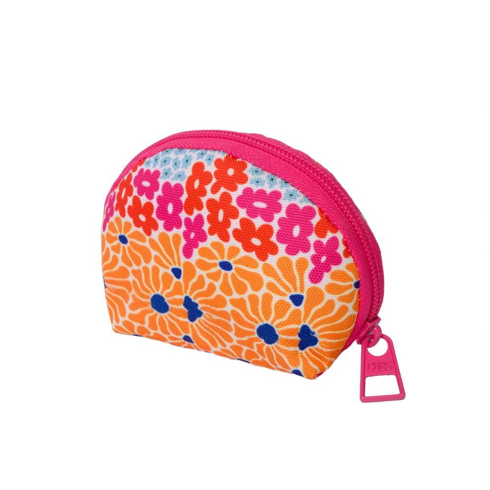 Happy Flowers Make-Up Round Bags