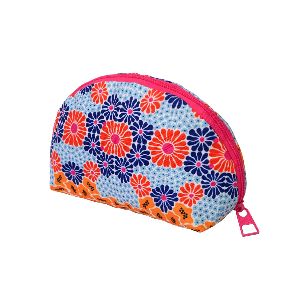 Happy Flowers Make-Up Round Bags