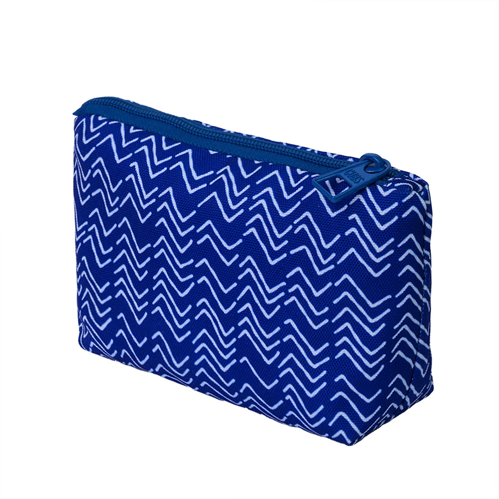 Blue Black and Yellow Make-Up Rectangular Bags
