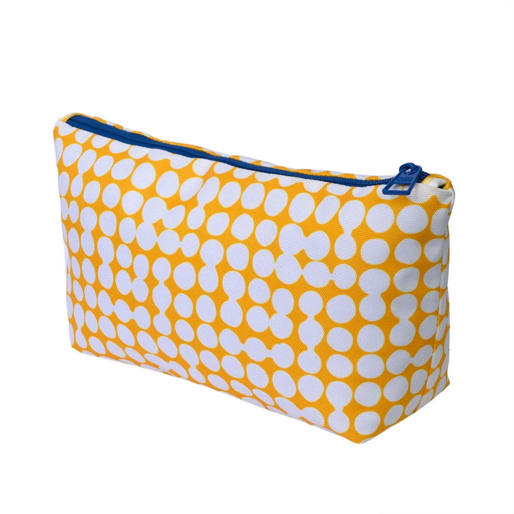 Blue Black and Yellow Make-Up Rectangular Bags