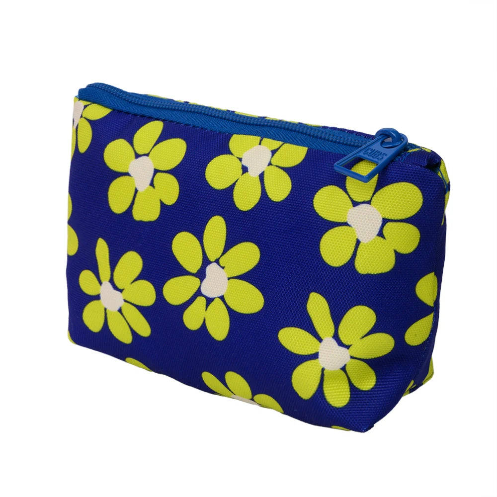 Retro Flowers Make-Up Rectangular Bags