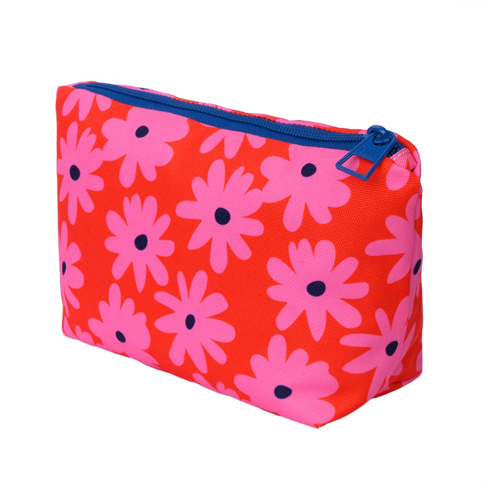 Retro Flowers Make-Up Rectangular Bags