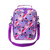 Purple Hearts Senior Lunch Bag