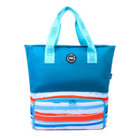 Turquoise Stripes Tote/Cooler